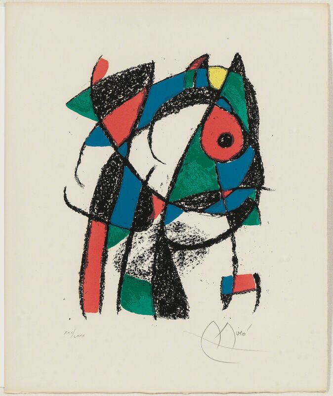 Joan Miró, ‘Untitled, from Lithographie II’, 1975, Print, Color lithograph on cream paper, Skinner