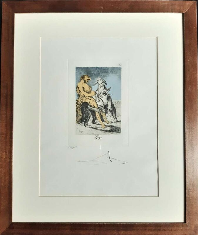Salvador Dalí, ‘Capricho de Goya n°63’, 1977, Print, Héliogravure and pochoir, Wallector