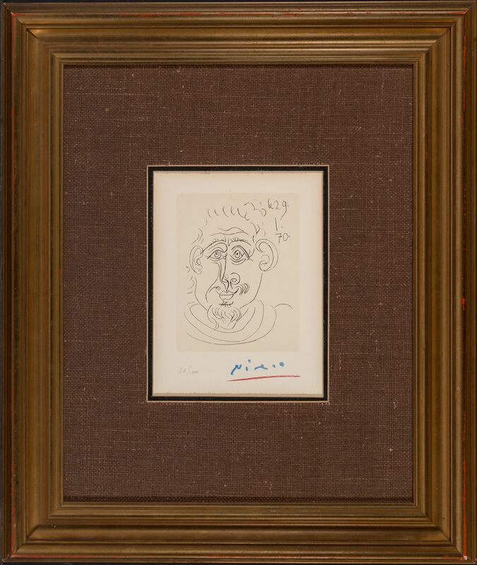 Pablo Picasso, ‘Tête d'homme au bouc’, 1970, Print, Photolithograph on wove paper, Heritage Auctions