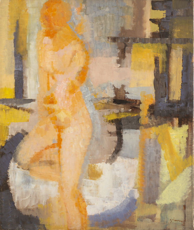 Giuseppe Ajmone, ‘Untitled (Nudo)’, 1956, Painting, Oil on canvas, Il Ponte
