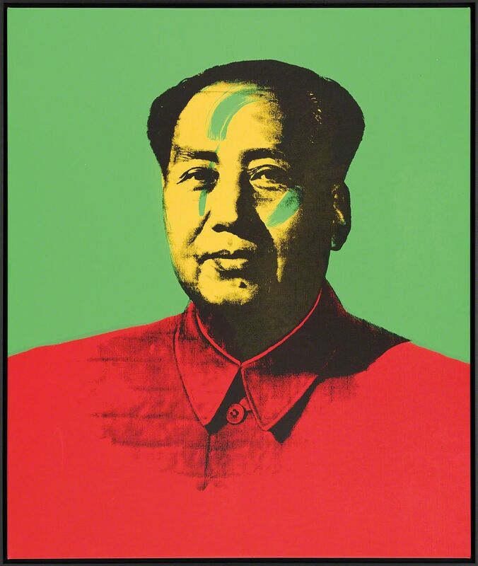 Paul Stephenson, ‘Mao - Permanent Green Light, Cadmium Red Medium, Cadmium Yellow Medium’, 2019, Print, Silkscreen on linen, Castle Fine Art