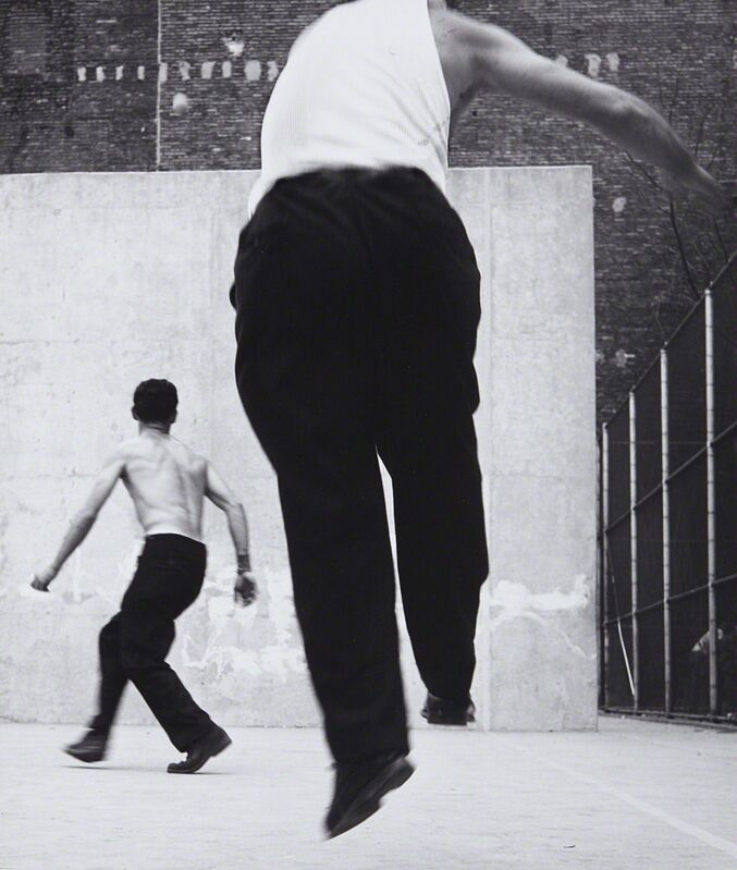 Leon Levinstein, ‘Handball players, Houston Street, New York’, 1970, Photography, Gelatin silver print, printed later, Phillips