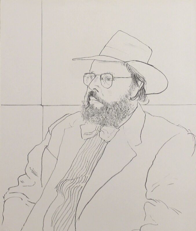 David Hockney, ‘Henry Geldzahler with hat’, 1976, Print, Lithograph, Castlegate House Gallery