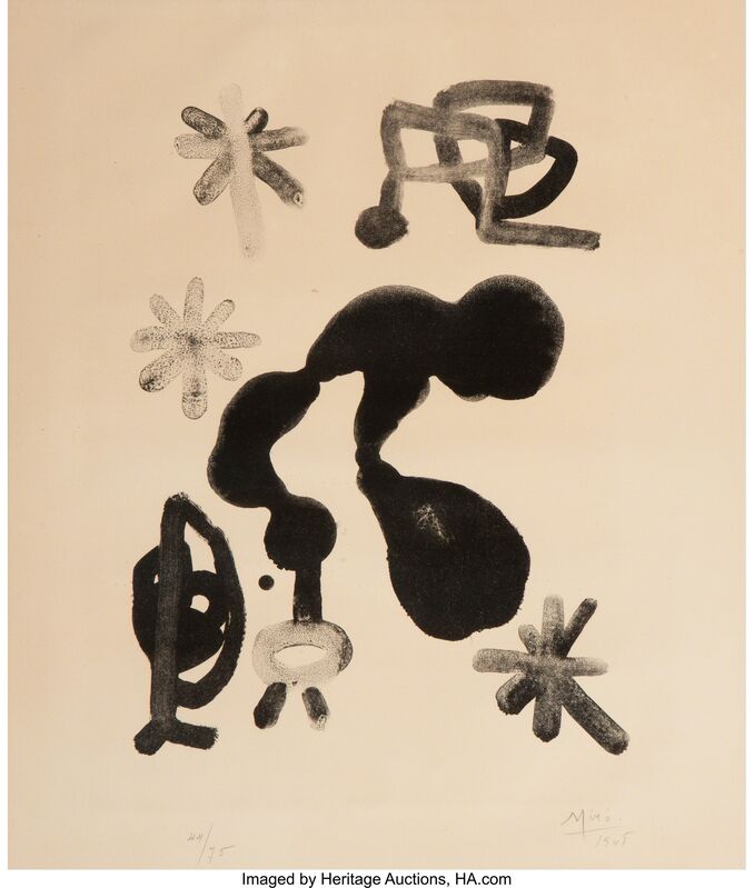 Joan Miró, ‘Untitled’, 1948, Print, Lithograph on paper, Heritage Auctions