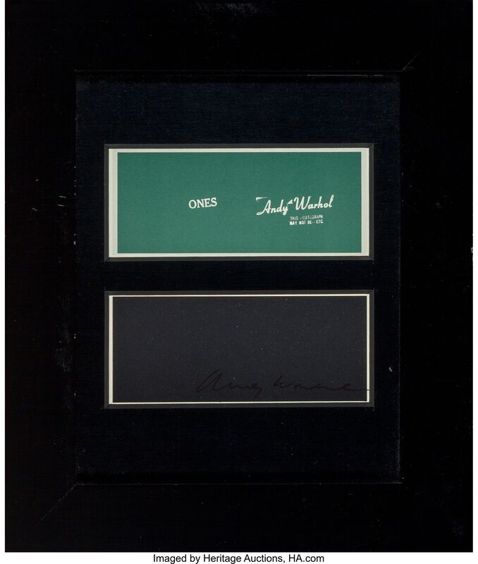 Andy Warhol, ‘Warhol Ones (Four Bills)’, 1971, Other, Cotton/linen blend, Heritage Auctions