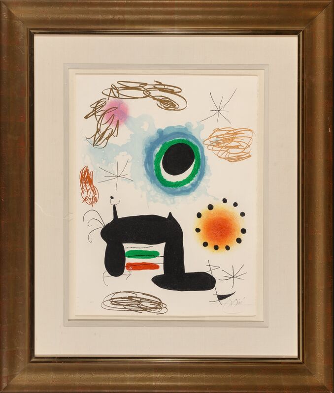 Joan Miró, ‘La Ralentie’, 1969, Print, Etching and aquatint with carborundum printed in colors on Arches paper, Heritage Auctions