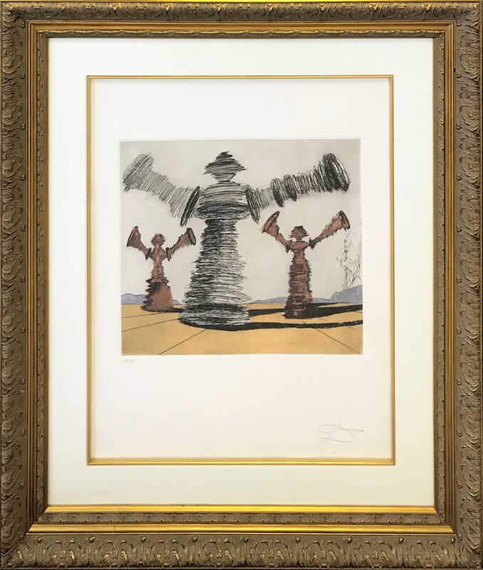 Salvador Dalí, ‘THE SPINNING MAN’, 1981, Print, ETCHING & AQUATINT IN COLORS, Gallery Art