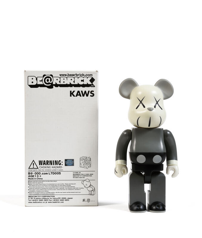 KAWS, ‘Bearbrick 400% (Grey)’, 2002, Sculpture, Painted cast vinyl, DIGARD AUCTION