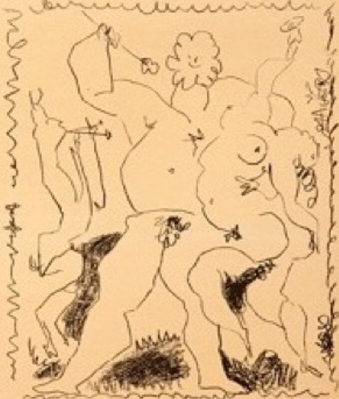 Pablo Picasso, ‘Bacchanal’, 1956, Print, Crayon lithograph on transfer paper transferred to zinc, Galerie d'Orsay