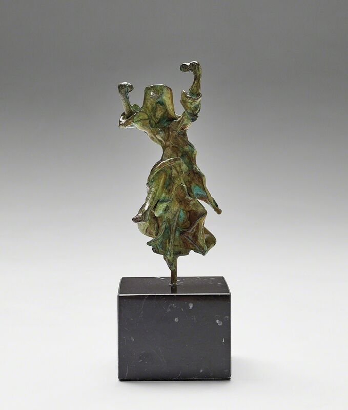 Salvador Dalí, ‘Carmen - Castanets’, c.1970, Sculpture, Bronze with green patina, on a marble base, contained in the original foam-lined wooden box., Phillips