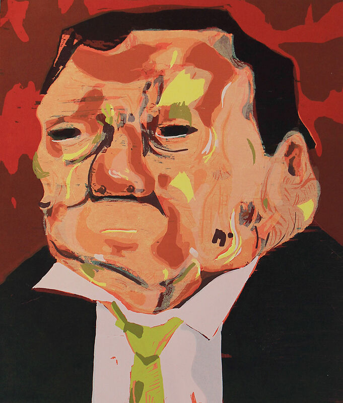 Dana Schutz, ‘Poisoned Man’, 2006, Print, Color woodblock print, CLAMP