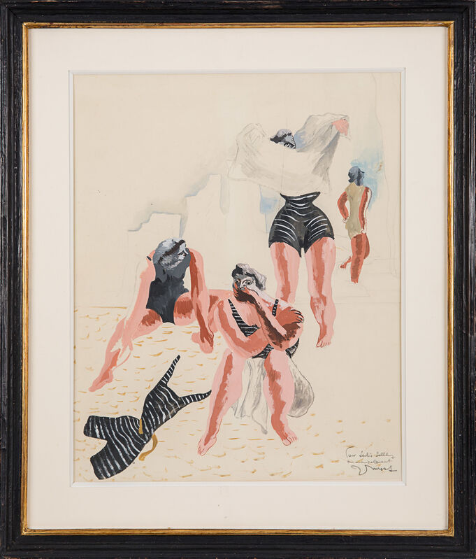 Jean Lurçat, ‘Les baigneuses’, 1933, Drawing, Collage or other Work on Paper, Gouache on paper, Rosenberg & Co. 