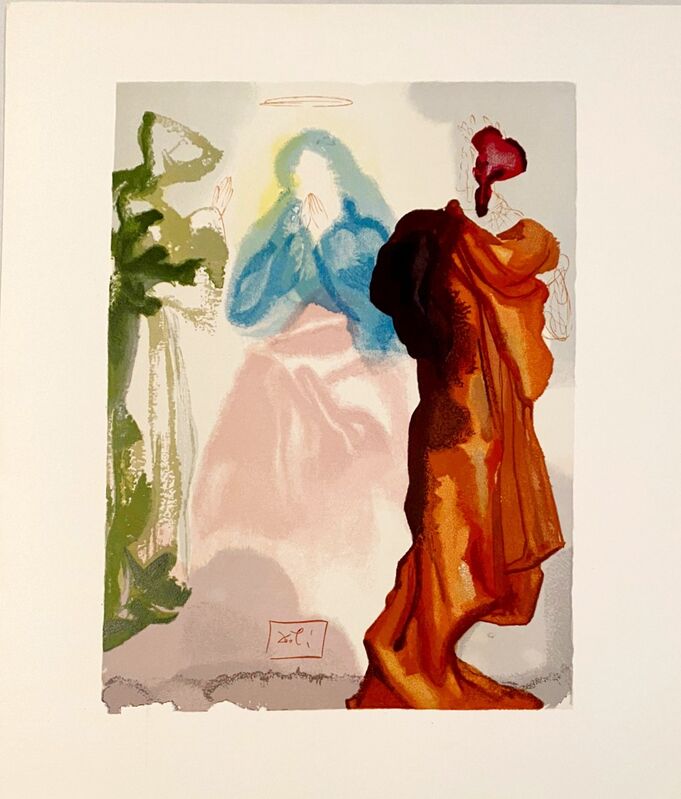 Salvador Dalí, ‘La Divine Comédie - Paradis 33 - Prière de Saint Bernard’, 1963, Print, Original wood engraving on BFK Rives paper, Samhart Gallery