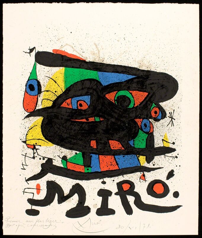 Joan Miró, ‘Untitled’, 1971, Print, Color lithograph on Arches paper, Walker Art Center