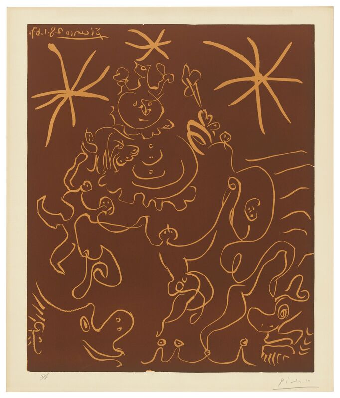 Pablo Picasso, ‘Carnaval 1967’, 1967, Print, Linocut printed in light and dark brown on Arches wove paper, Christie's