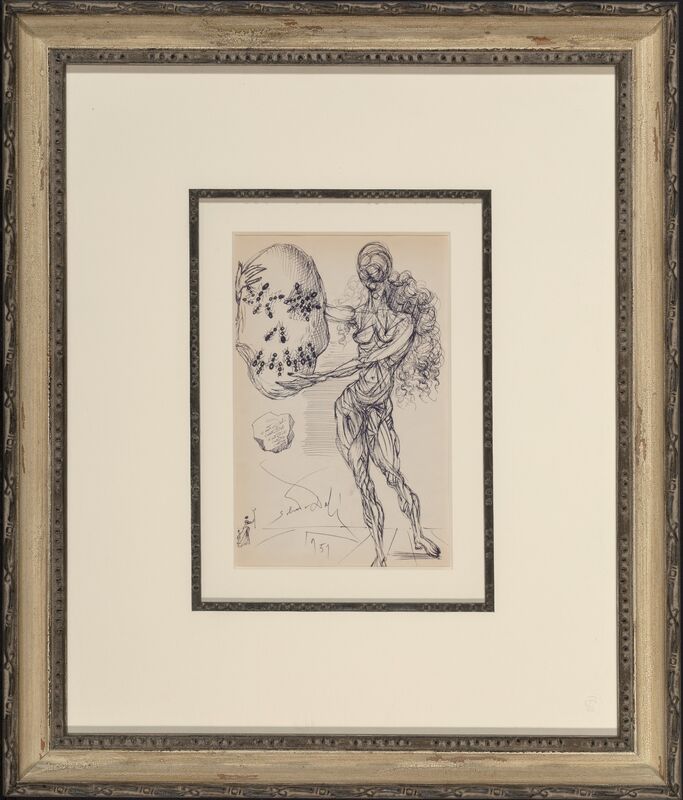 Salvador Dalí, ‘Untitled (Ant Skull)’, 1951, Drawing, Collage or other Work on Paper, Ink on paper, Heritage Auctions