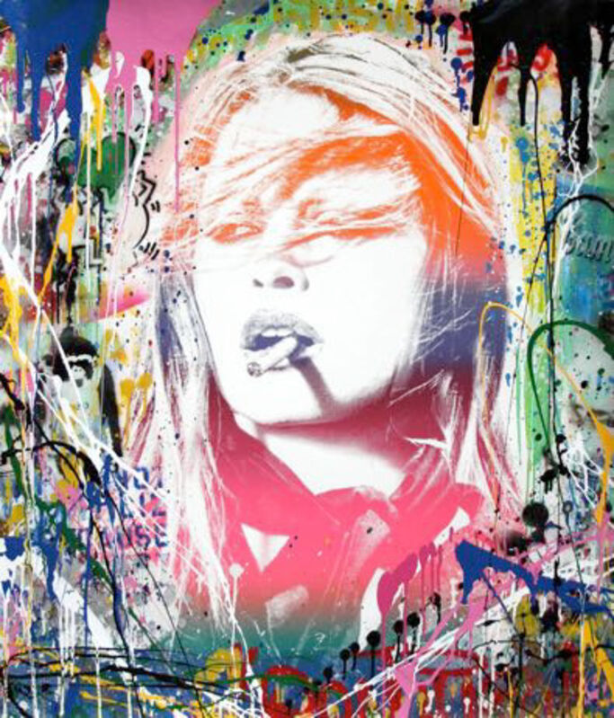 Mr. Brainwash, ‘Brigitte Bardot’, 2017, Drawing, Collage or other Work on Paper, Silkscreen and Mixed Media on Paper, Maddox Gallery