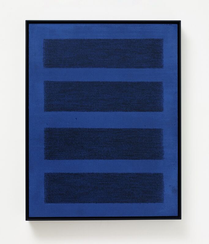 Idris Khan, ‘The Line Between the Bar (Number 2)’, 2020, Painting, Oil based ink on gesso and aluminum panel, Sean Kelly Gallery