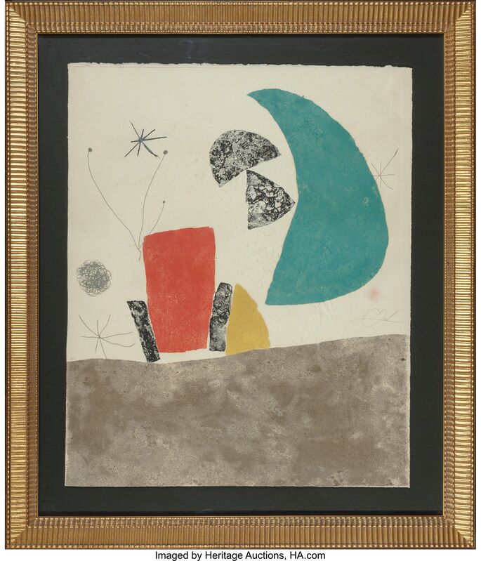 Joan Miró, ‘Espriu-Miro’, 1975, Print, Etching and aquatint in colors, Heritage Auctions