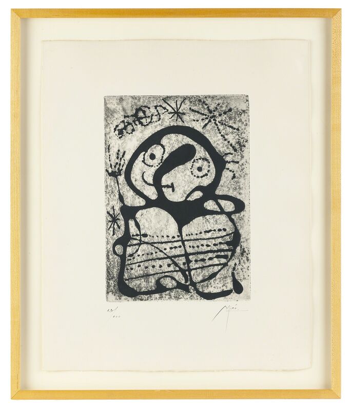 Joan Miró, ‘Constellations (Black State) (from the Constellations suite)’, 1959, Print, Etching and aquatint on paper under glass, John Moran Auctioneers