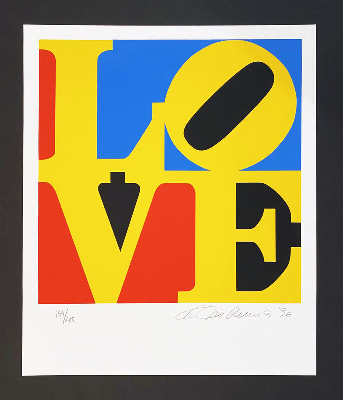 Robert Indiana, ‘The Book of Love 6’, 1996, Print, Serigraph, Georgetown Frame Shoppe