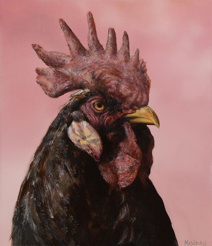 Brian Mashburn, ‘Rooster’, 2020, Painting, Oil on panel, Abend Gallery