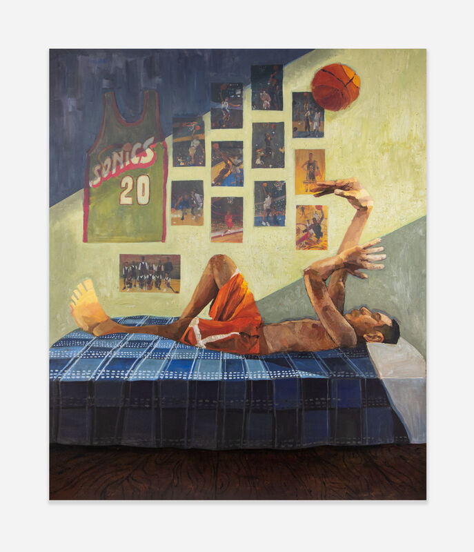 Mikey Yates, ‘Hoop Dreams’, 2022, Print, Archival Pigment Print with spot varnishes and screen-printed layers on Satin Somerset Tub Size 410gsm paper, Cactus Moon Studio