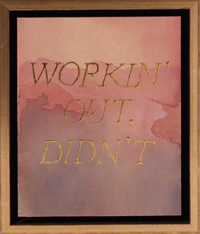 Ben Skinner, ‘Workin' Out, Didn't’, 2017, Painting, Gold leaf and acrylic on MDF, Uprise Art