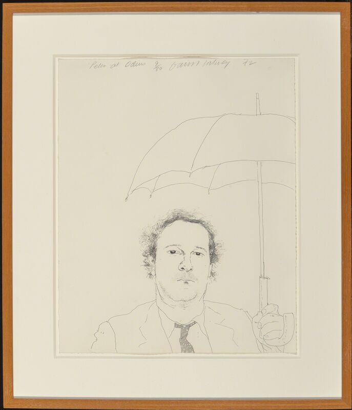David Hockney, ‘The Restaurateur’, 1972, Print, Etching and aquatint on Crisbrook handmade paper, Heritage Auctions