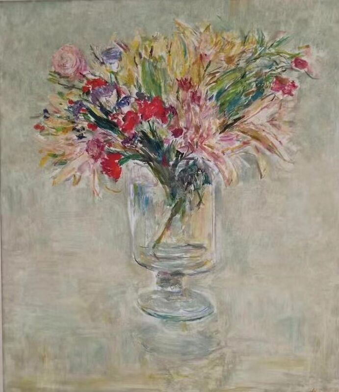 Yang Kai (b. 1956), ‘Vase Flowers《瓶花》’, 2017, Painting, Oil on canvas 布面油画, W.Ming Art