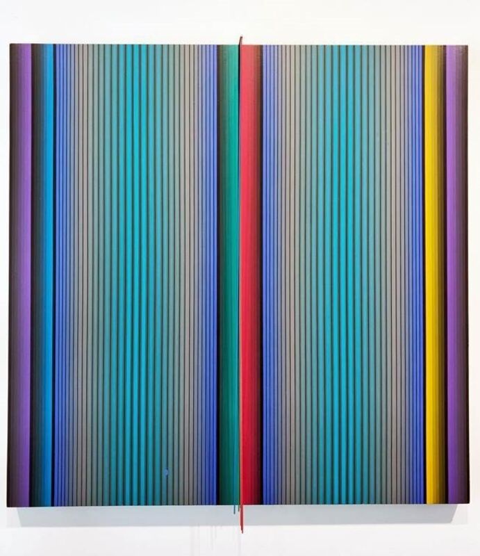 Darío Pérez-Flores, ‘Prochromatique 1161 ’, ca. 2006, Painting, Acrylic on canvas stretched on wood and steel rods, Mark Hachem Gallery