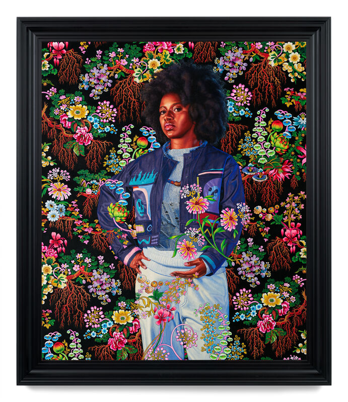 Kehinde Wiley, ‘Portrait of Nelly Moudime II’, 2020, Painting, Oil on linen, Stephen Friedman Gallery