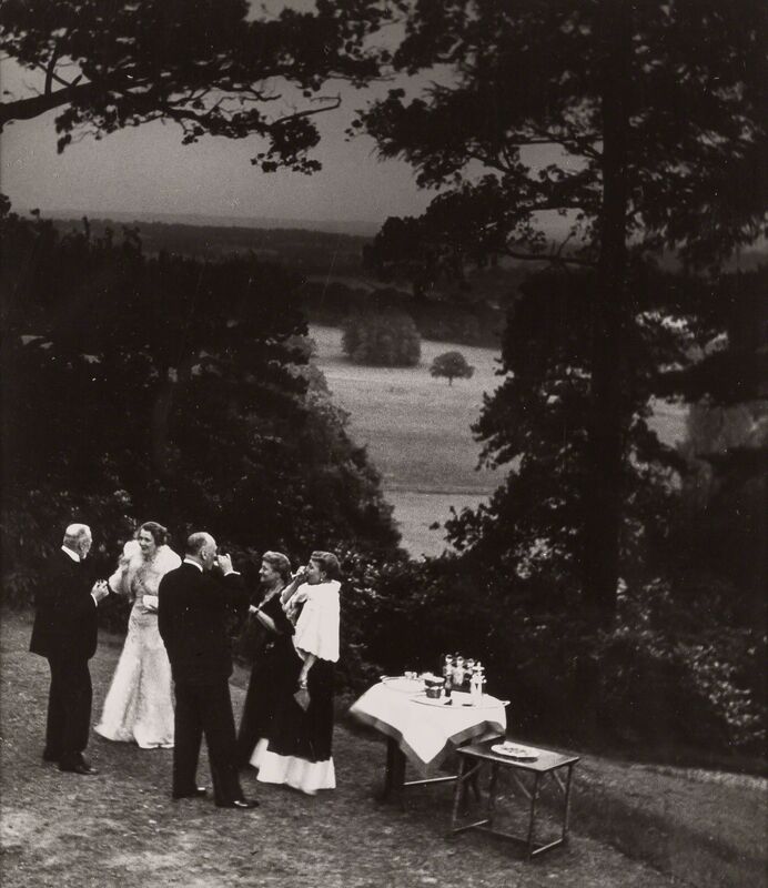 Bill Brandt, ‘In a Surrey garden, cocktails before dinner’, circa 1936, Photography, Gelatin silver print, Doyle