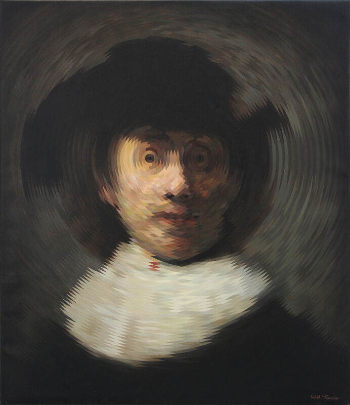 Will Teather, ‘Self Portait with a Wide Brimmed Hat (after Rembrandt) | Fine Art Limited Edition Print’, 2020, Print, Archival Print on Fine Art Paper. White borders. Signed., Secret Art Ltd.