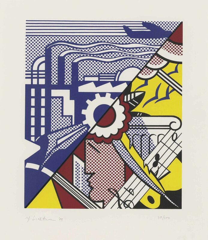 Roy Lichtenstein, ‘Industry and the Arts II’, 1969, Print, Screenprint in colours on Fabriano wove paper, Christie's