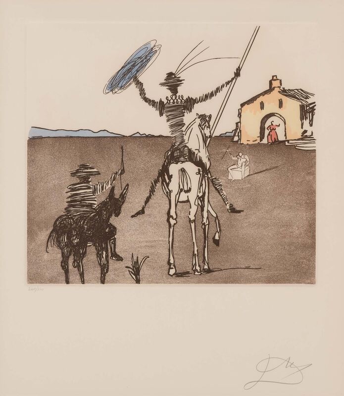 Salvador Dalí, ‘The Impossible Dream (Field 80-1O)’, 1980, Print, Color etching and aquatint on Arches paper, Doyle