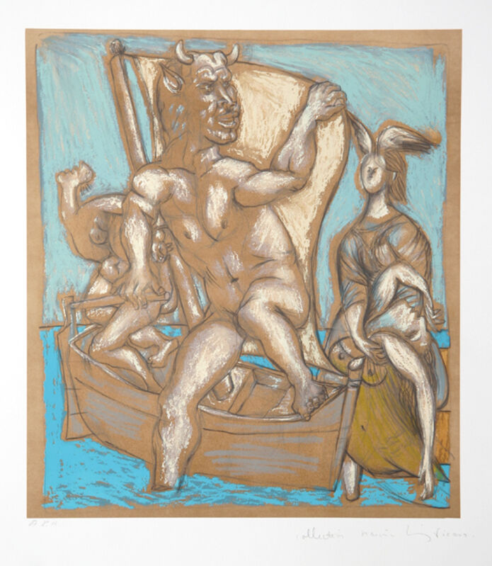 Pablo Picasso, ‘Femme et Minotaure, 1937’, 1979-1982, Print, Lithograph on Arches paper, RoGallery
