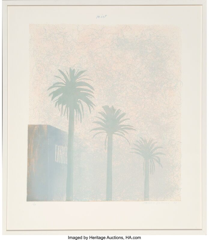 David Hockney, ‘Mist (from Weather Series)’, 1973, Print, Lithograph in colors, Heritage Auctions