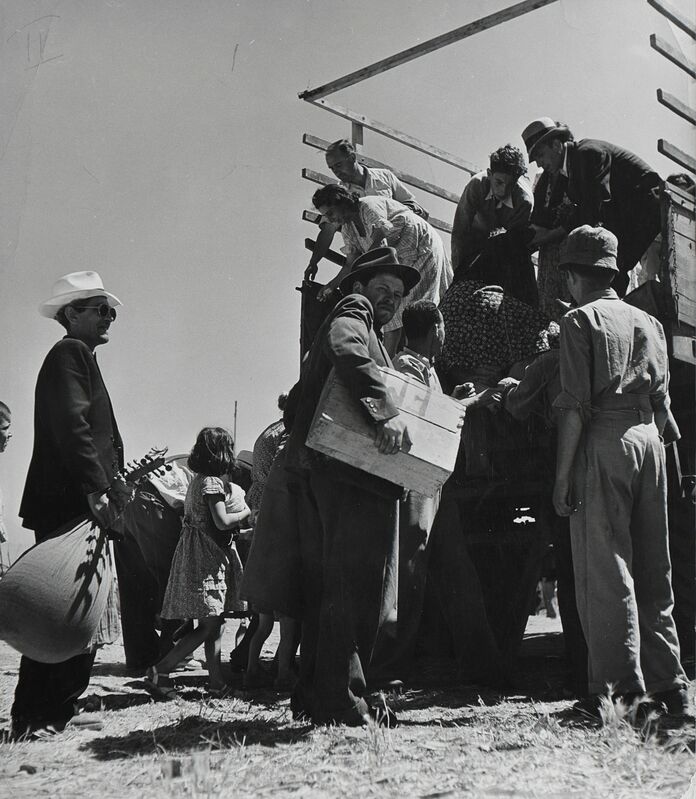Robert Capa, ‘Israel, immigrants arriving in Haifa’, 1948-1950, Photography, Three vintage gelatin silver prints., Il Ponte