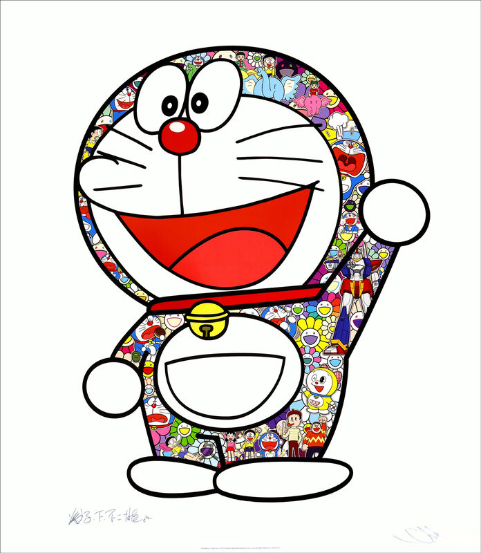 Takashi Murakami, ‘Doraemon: Hip Hip Hurrah! Lithograph’, 2020, Print, Offset Lithograph, Kumi Contemporary / Verso Contemporary