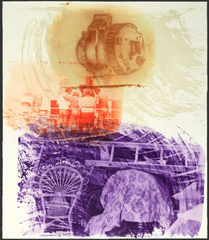Robert Rauschenberg, ‘Back Up (from Ground Rules)’, 1997, Print, Intaglio in 5 colors with photogravure, Chelsea Art Group