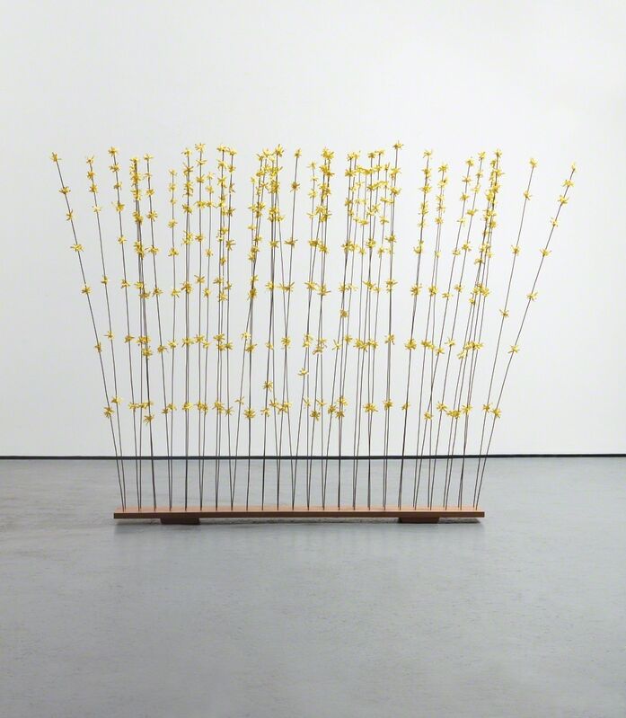 Joe Scanlan, ‘Untitled’, 2008, Sculpture, Shredded yellow paper, wire, hot glue and wood, Phillips