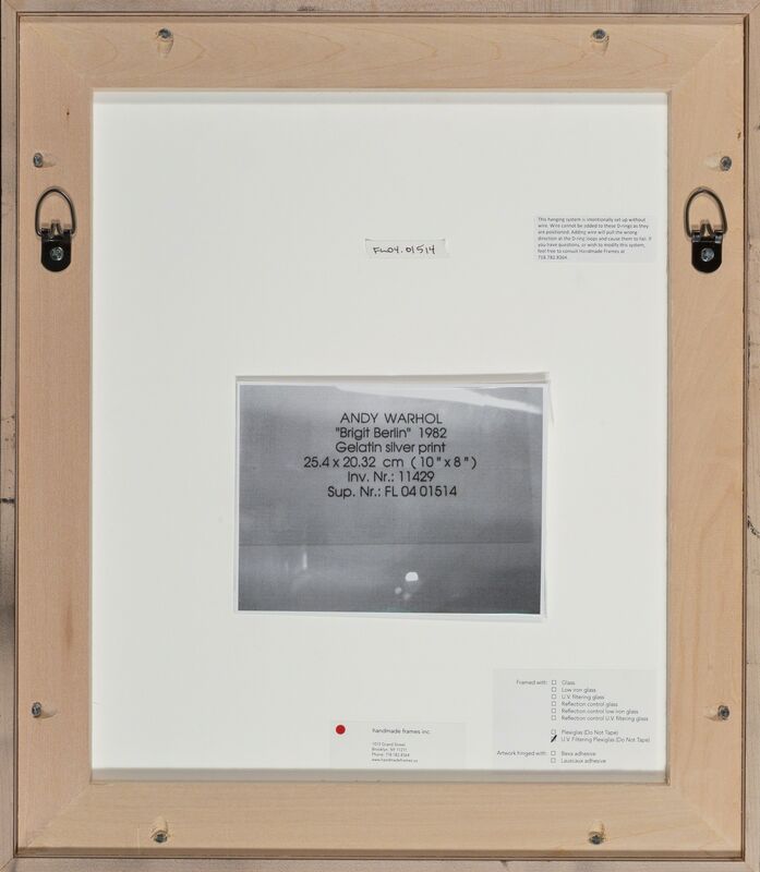Andy Warhol, ‘Brigid Berlin’, 1982, Photography, Gelatin silver, Heritage Auctions
