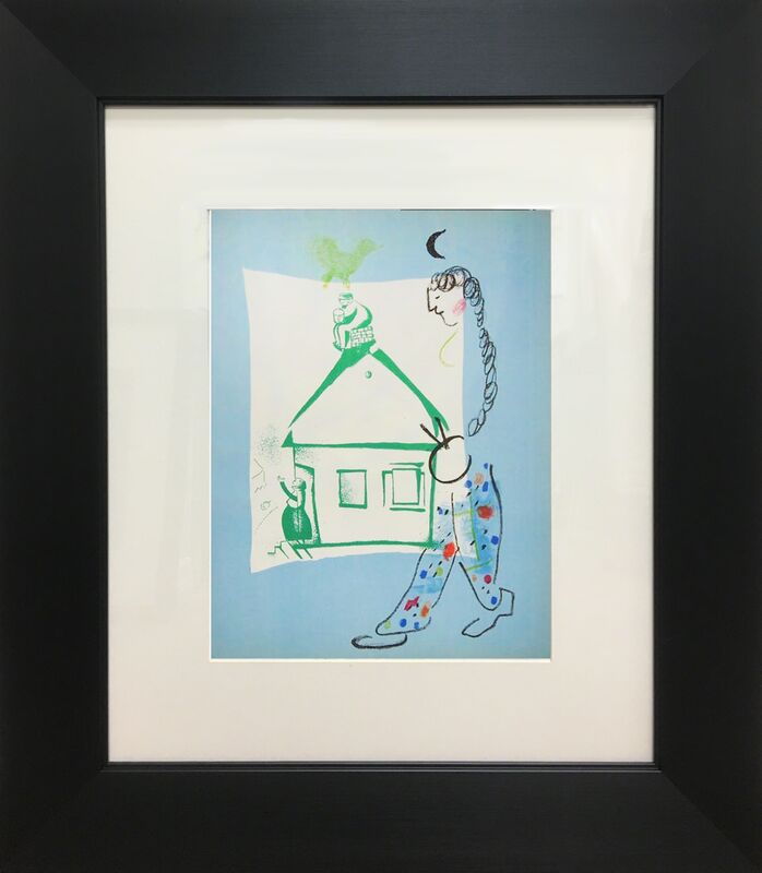 Marc Chagall, ‘Our House In My Village ’, 1960, Reproduction, Original color lithograph on wove paper, Baterbys