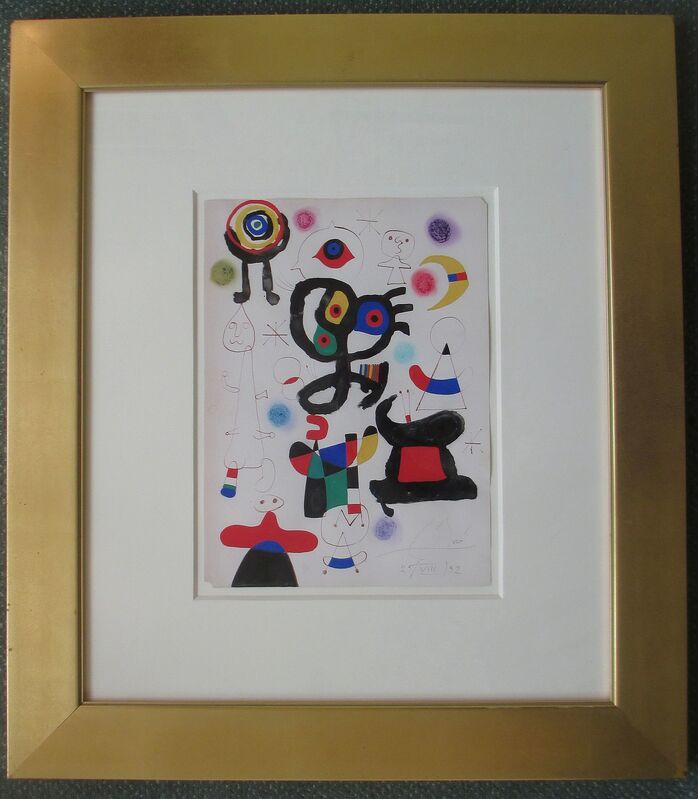 Joan Miró, ‘Untitled Composition ’, 1952, Painting, Mixed Media on Paper, John Wolf Art Advisory & Brokerage 
