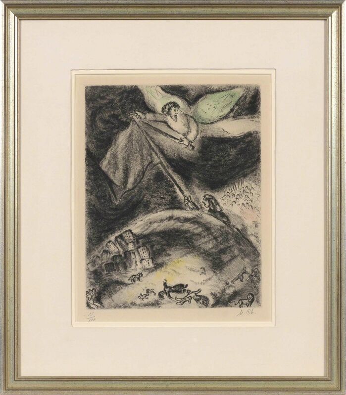 Marc Chagall, ‘Oracle Sur Babylone (C. Books 30)’, 1931-39, Print, Hand-colored etching, on Arches paper, Doyle