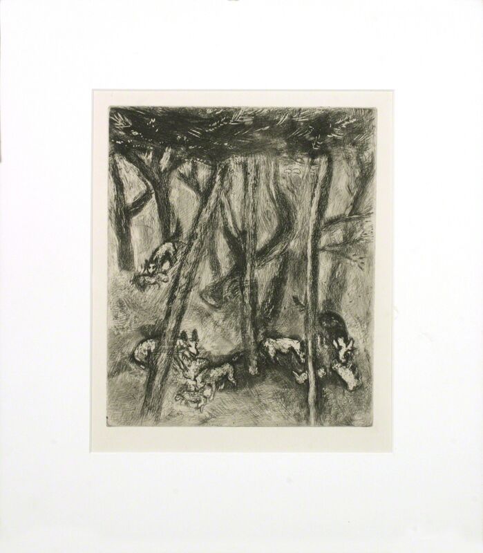 Marc Chagall, ‘Fables de LaFontaine, The Wolves and the Ewes’, 1927, Print, Etching, ArtWise