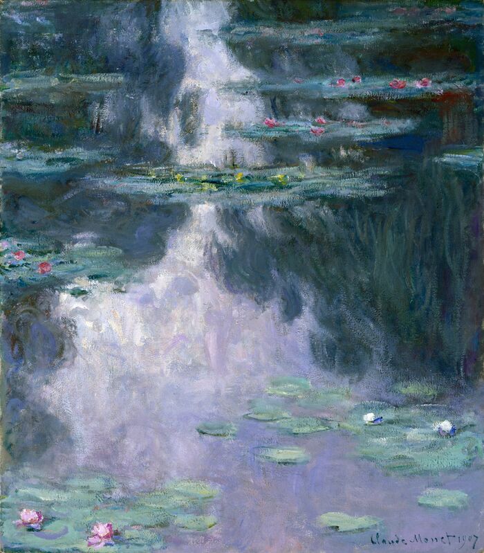 Claude Monet, ‘Water Lilies (Nymphéas)’, 1907, Painting, Oil on canvas, Art Gallery of Ontario (AGO)