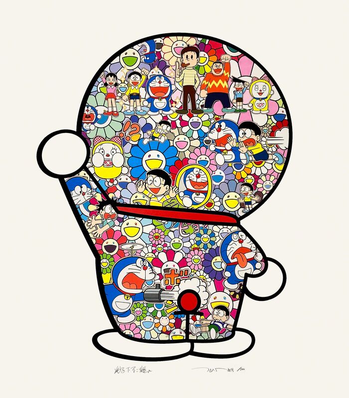 Takashi Murakami, ‘Takashi Murakami x Doraemon: Mr. Fujiko F. Fujio and Doraemon Are in the Fields’, 2019, Print, Silkscreen, Kumi Contemporary / Verso Contemporary