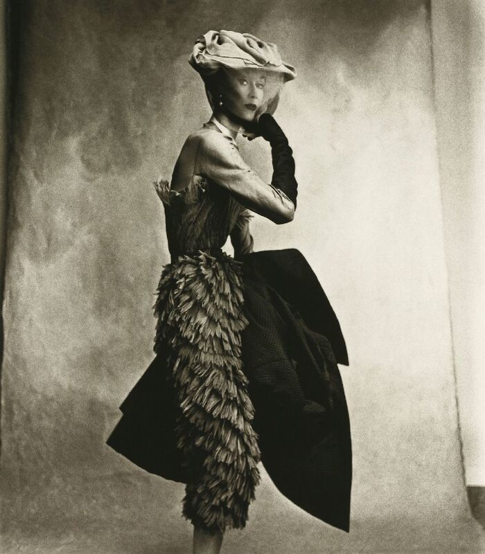 Irving Penn, ‘Cocoa Dress (Balenciaga), Lisa Fonssagrives-Penn’, 1950, Photography, Platinum palladium print, printed in 1979, Atlas Gallery